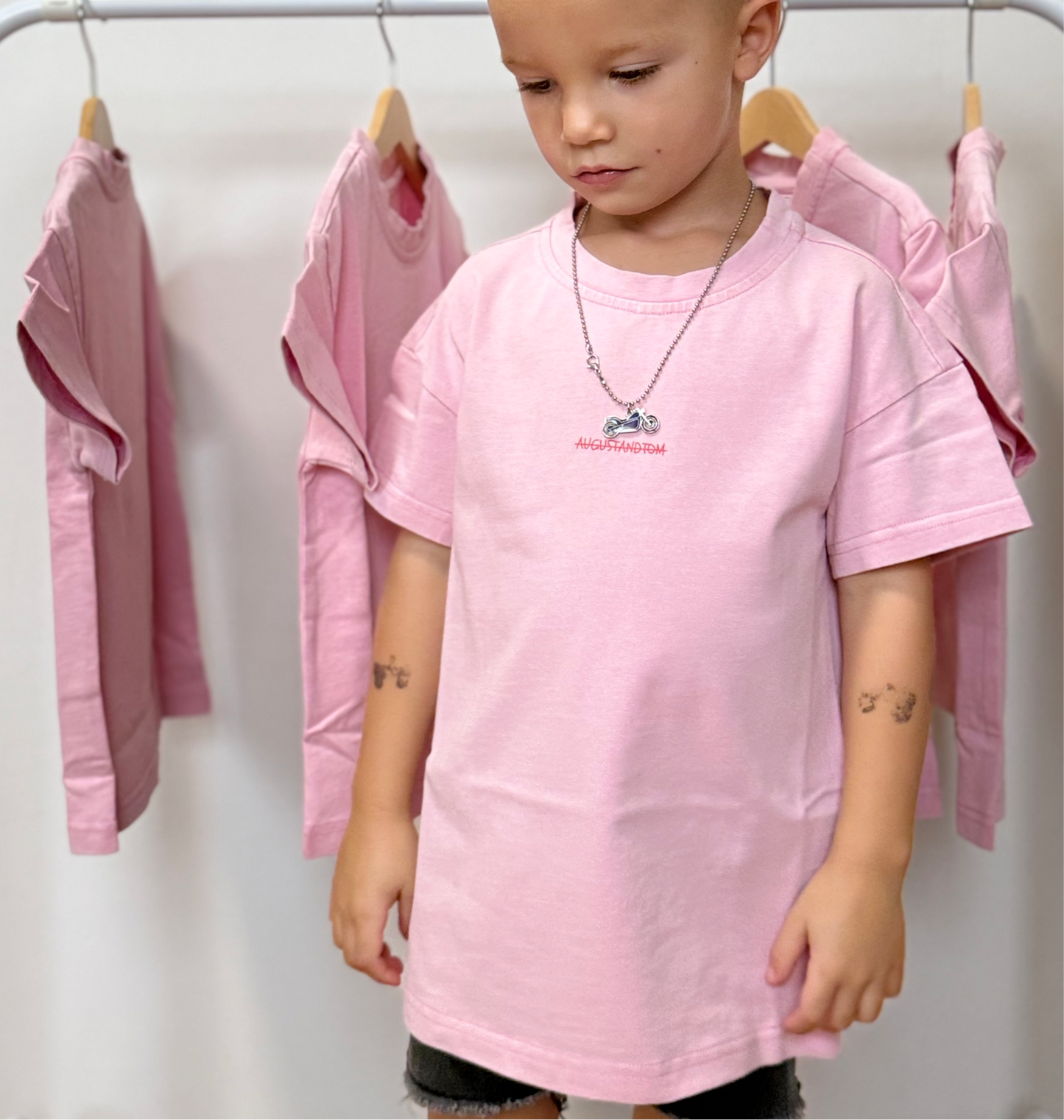 STRIKE OUT SS TEE | WASHED PINK