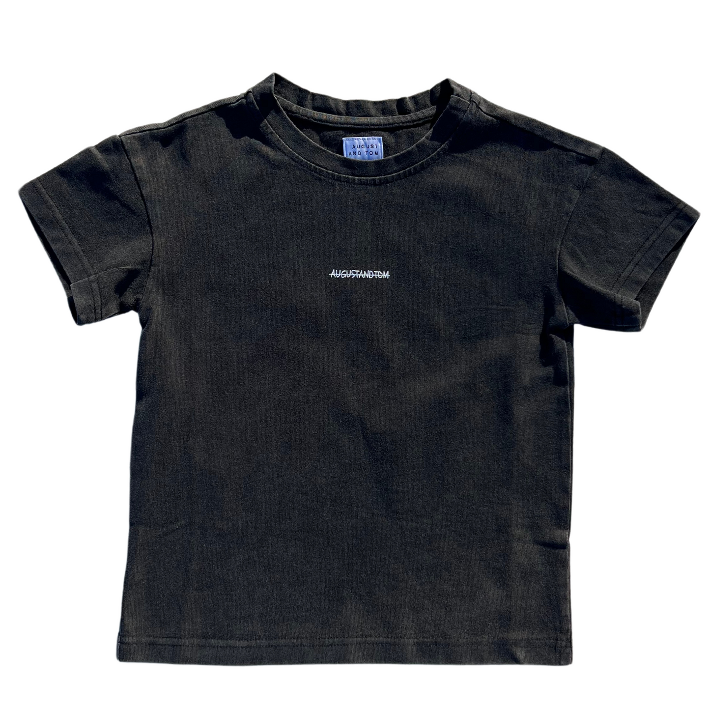 STRIKE OUT SS T-SHIRT | WASHED BLACK