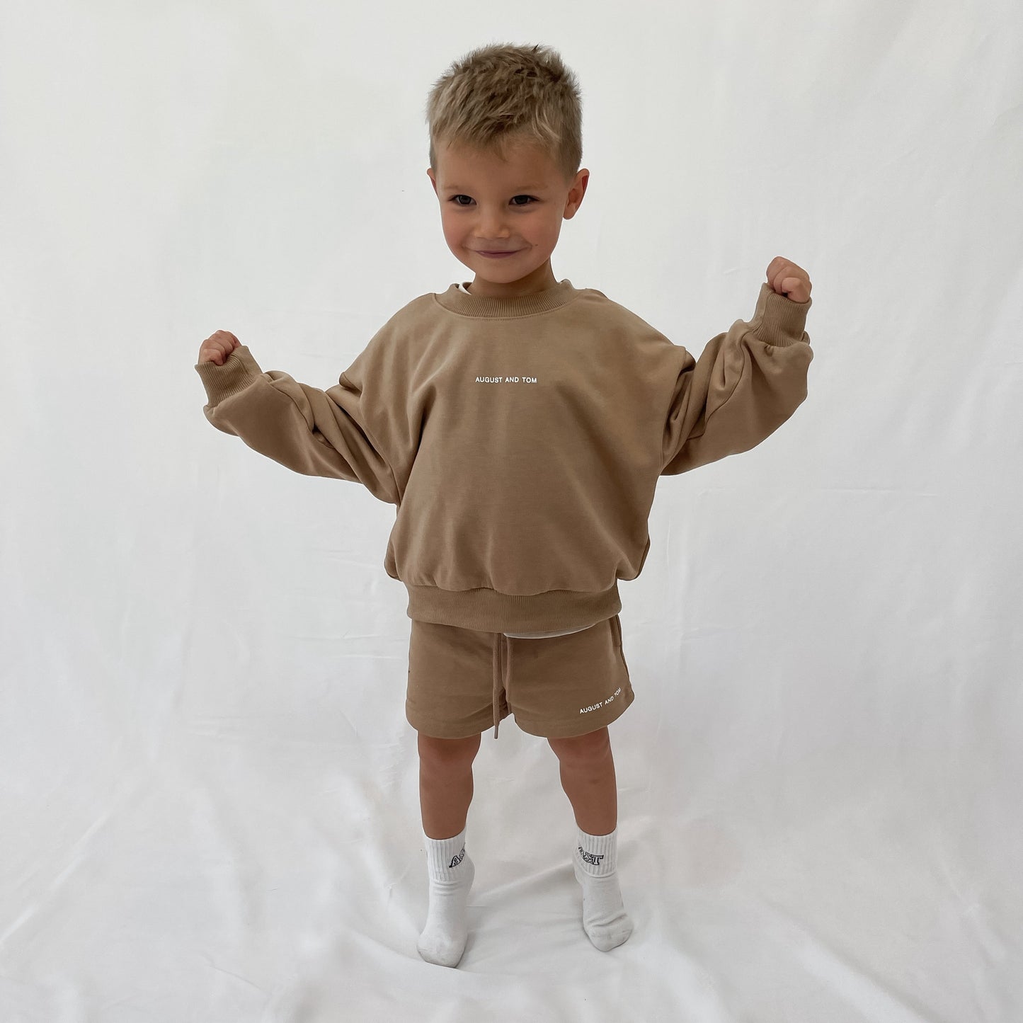 SWEAT SHORTS | CARAMEL