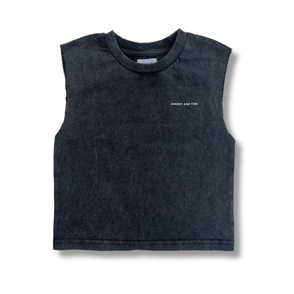 STAPLE LOGO SINGLET | WASHED BLACK